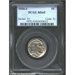 1930-S 5C MS65 PCGS. Gem quality luster and strike for this S-mint issue. Important notice: We expec