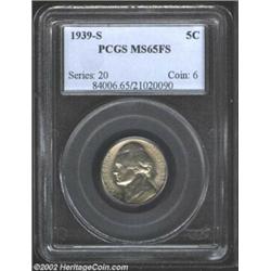 1939-S 5C MS65 Full Steps PCGS. The gleaming surfaces of this exquisitely preserved Gem are well str