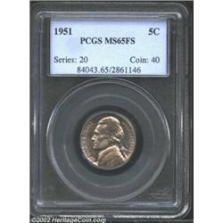 1951 5C MS65 Full Steps PCGS. Razor sharp definition is this coin's best asset. Not far behind is bl