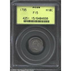 1795 H10C Fine 15 PCGS. LM-8, R.3. The date is widely spaced, and the 179 digits slant heavily to th