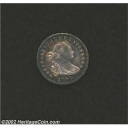 1797 H10C 16 Stars MS60 Cleaned Uncertified. V-4, LM-2, R.4. Golden-brown and sea-green peripheral p