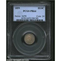 1859 H10C PR64 PCGS. Formerly offered as lot 688 in our 2002 September Long Beach Bullet Sale, where