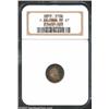 Image 1 : 1859 H10C PR67 NGC. Ex: P. Kaufman. V-4. A new obverse hub was introduced into the Seated Half Dime.