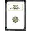 1842-O 10C AU50 NGC. Light yellow-green and mauve patina. A nicely struck example that has a hint of