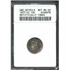 1877-CC 10C--Artificially Toned--ANACS. Unc Details, Net MS60. Generally mark-free surfaces are tone