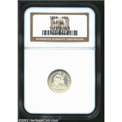 1859 10C PR66 NGC. Formerly sold as lot 6676 in our 2002 New York Sale, where it was described as, "