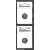 1862 10C PR61 ANACS, a number of scattered hairlines limit the grade; and an 1869--Cleaned--ANACS, P