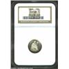 1862 10C PR65 NGC. Liberty and the wreath on the reverse are encircled by a mixture of bluish-gray t
