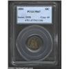 1884 10C PR67 PCGS. The original toning presents two markedly different color schemes on both sides.