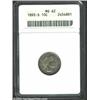 Image 1 : 1893-S 10C MS62 ANACS. Gun-metal gray with a splash of blue envelops both sides of this Mint State s