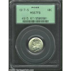 1917-S 10C MS67 Full Bands PCGS. The 1917-S Dime had a mintage of 27 million pieces. The vast majori