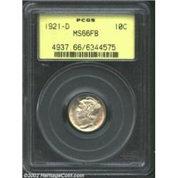 1921-D 10C MS66 Full Bands PCGS. Formerly sold as lot 6204 in our 1997 ANA Sale, where it was descri