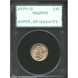 1925-S 10C MS65 Full Bands PCGS. In addition to being a strike rarity, the 1925-S is also an absolut