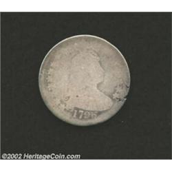 1796 25C Fair 2 Cracked Planchet Uncertified. B-2, R.3. This is the most common variety of the year,