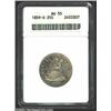 1859-O 25C AU55 ANACS. Splotchy toning shows mainly over the obverse as do a number of surface marks