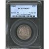 Image 1 : 1868 25C MS63 PCGS. The attractive apple-green and lavender patina carefully conceals a few wispy ha