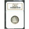 1876-CC 25C MS61 NGC. Displaying slightly subdued Mint luster, this coin is accented by medium perip