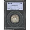 Image 1 : 1878-CC 25C MS61 PCGS. Center of coin is weakly struck and there are only a few abrasions. Ample lus