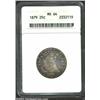 Image 1 : 1879 25C MS64 ANACS. This is an attractive Mint State example with moderate amber-rose iridescence a