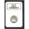 1880 25C MS65 NGC. A sparkling Gem example of this low mintage (13,600 pieces) date. Quarters and Ha