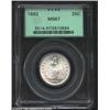 1882 25C MS67 PCGS. Briggs 1-A. We have handled more proof Seated Quarters of this date than busines