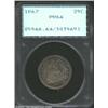1867 25C PR64 PCGS. The gentle calm of the mirrored fields rises up gently against the devices of th