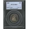 Image 1 : 1881 25C PR63 PCGS. With light hairlines primarily apparent on the obverse, the reverse possesses de