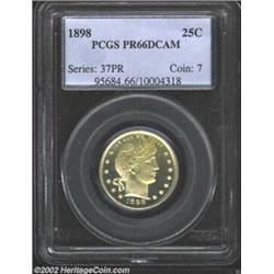 1898 25C PR66 Deep Cameo PCGS. When it comes to contrast, perhaps no other late 19th century silver.