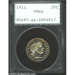 1911 25C PR66 PCGS. Housed in a first generation PCGS holder, and encapsulated long before either se