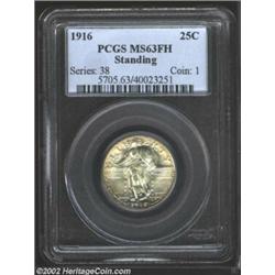 1916 25C MS63 Full Head PCGS. The 1916 Quarter is a classic American rarity. It is the first year He