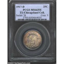 1917-D 25C Type One MS66 Full Head PCGS. It is estimated that no more than 10% of the mintage of Typ