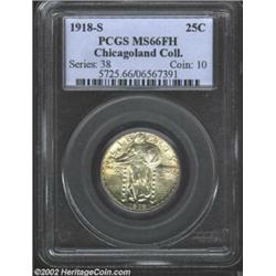 1918-S 25C MS66 Full Head PCGS. The 1918-S Quarter has much in common with its Half Dollar counterpa