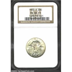 1920-D 25C MS66 Full Head NGC. In virtually any other sale, this coin would be the finest representa