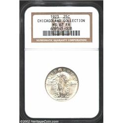 1923 25C MS67 Full Head NGC. The 1923 Standing Liberty is one of the best produced early issues in t