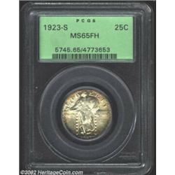 1923-S 25C MS65 Full Head PCGS. The 1923-S is a key issue in the Standing Liberty Quarter series wit