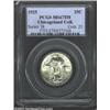 Image 1 : 1925 25C MS67 Full Head PCGS. Completely brilliant with pristine surfaces that are ablaze with satin