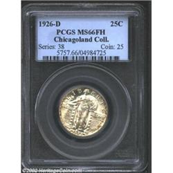 1926-D 25C MS66 Full Head PCGS. Formerly sold in our September 1998 Long Beach Sale where the descri