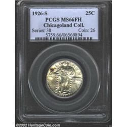 1926-S 25C MS66 Full Head PCGS. Formerly offered in our 1999 ANA Sale with the following description