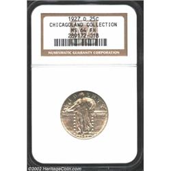 1927-D 25C MS64 Full Head NGC. The 1927-D is well known to specialists as one of the poorest produce