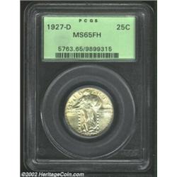 1927-D 25C MS65 Full Head PCGS. Full striking definition and bountiful mint luster are probably the.