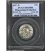 Image 1 : 1927-D 25C MS65 Full Head PCGS. Both sides display a hard, satiny luster under blushes of golden and