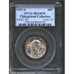 1927-S 25C MS64 Full Head PCGS. The 1927-S is a key issue in the Standing Liberty Quarter series tha