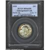 Image 1 : 1929 25C MS66 Full Head PCGS. Splashes of reddish-orange and lime-green iridescent toning partially.