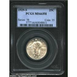 1929-S 25C MS66 Full Head PCGS. Well struck aside from a couple of shield rivets. The head and waist