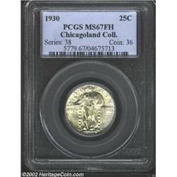 1930 25C MS67 Full Head PCGS. Probably the best produced of the more available issues in the Standin