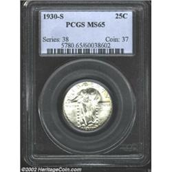 1930-S 25C MS65 PCGS. The 1930-S is surely the issue best known for exuberant luster in the Standing