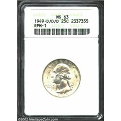 1949-D/D/D 25C MS63 ANACS.RPM 1 One would expect more contact marks or luster grazes on a coin of th