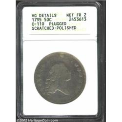 1795 50C--Plugged, Scratched, Polished--ANACS. VG Details, Net Fair 2. Bright from polishing and lig