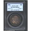 1806 50C Pointed 6, Stem AU58 PCGS. Ex: Benson. O-118, R.4. The early die state of O-118 is more cha