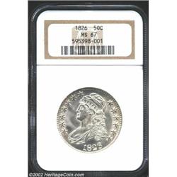 1826 50C MS67 NGC. O-110, R.2. This important Superb Gem was previously offered as lot 8096 in our N